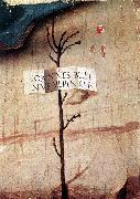 BELLINI, Giovanni Small Tree with Inscription (fragment) oil painting reproduction
